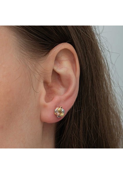 Gümüş Renkli Dorika Kadın Çivili Küpe modelleri