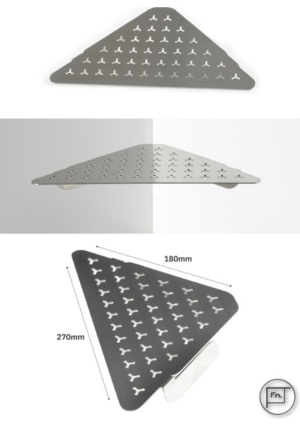 Reone - Paslanmaz Çelik Köşe Rafı fiyatları