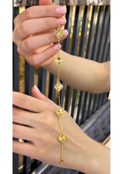 6,50 gr (Gram) 5 Yonca Kunye (916)22 Ayar Altın