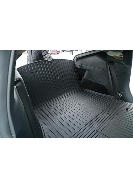 Tesla Juniper ve Model Y ile Uyumlu Arka Bagaj Havuzu V3 (Enjeksiyon + Arka Koltuk Sırtlı) fırsatları