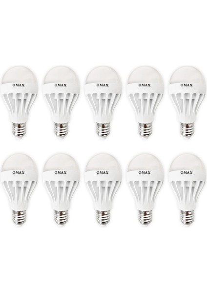 7W Tasarruflu LED Ampul 10'lu