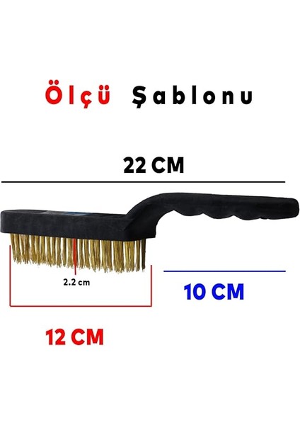 Badem10 Saplı Tel Fırça No 5 Çok Amaçlı Temizleme Fırçası Kir Pas Mangal Barbekü Izgara fiyatları