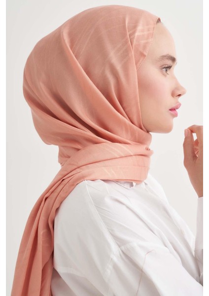 Simetrik Jakar Italyan Ipekli Şal Somon fiyatları