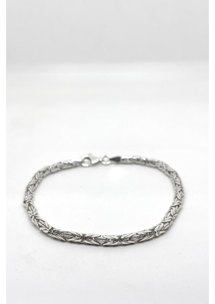 Silindir Parlak Kral Zincir Erkek Bileklik