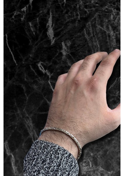 Silindir Parlak Kral Zincir Erkek Bileklik fiyatları