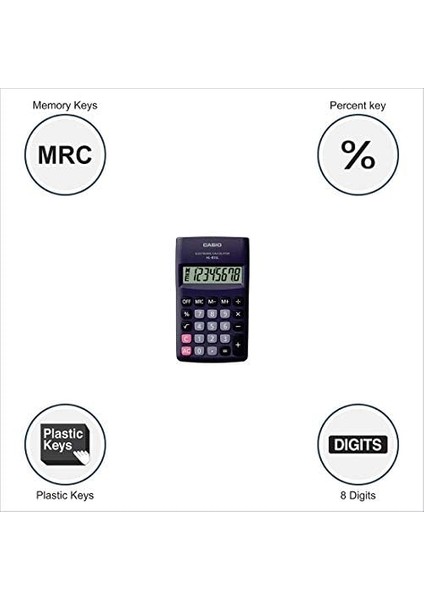 HL-815L-BK 8 Hane Siyah Hesap Makinesi modelleri