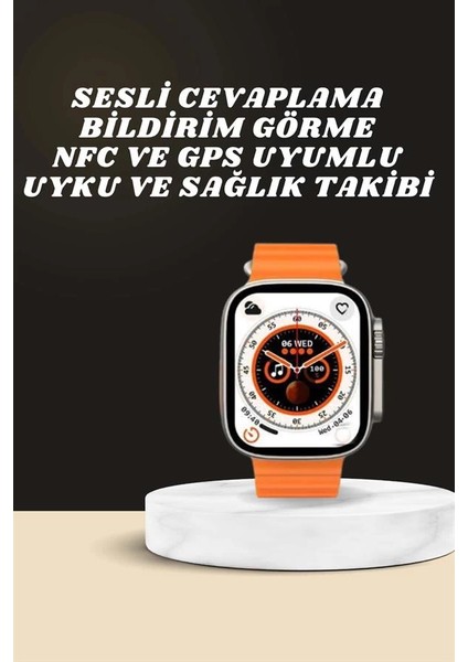 Yeni Nesil Ultra Akıllı Saat Adımsayar Uyku Takibi Nabız Sensörü