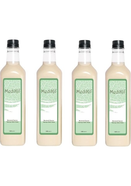 Sıvı Bentonit Kili Solüsyon 1 Litre x 4 Adet