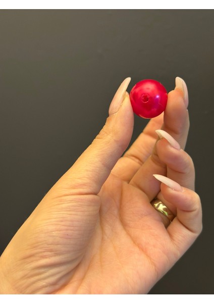 10 Adet 2 cm Delikli Şeker Pembe Plastik Boncuk Set fiyatları