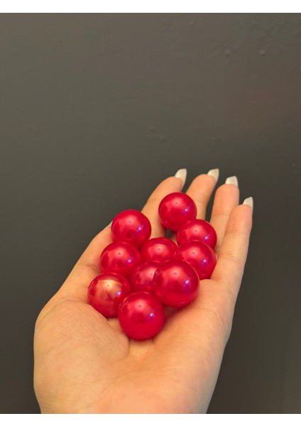 10 Adet 2 cm Delikli Şeker Pembe Plastik Boncuk Set fırsatları