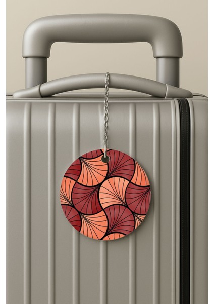 Pleksi Zincirli Bavul Etiketi Seyahat Tatil Için Tasarım Valiz Etiketi 70LER