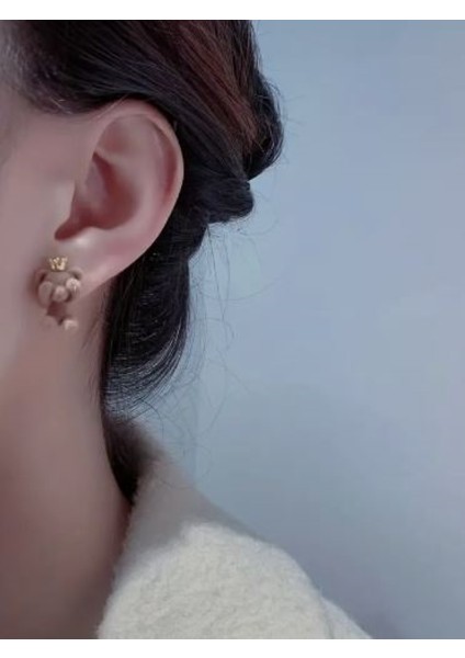 Taçlı Ayıcık Küpe fiyatları