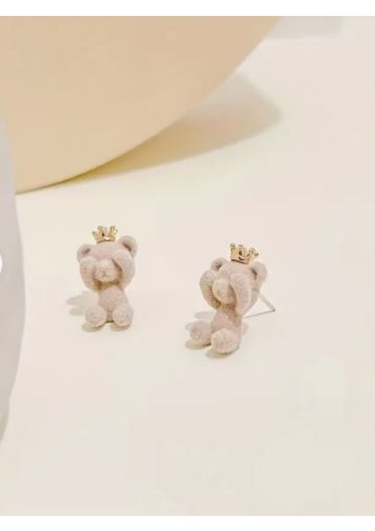 Taçlı Ayıcık Küpe fırsatları