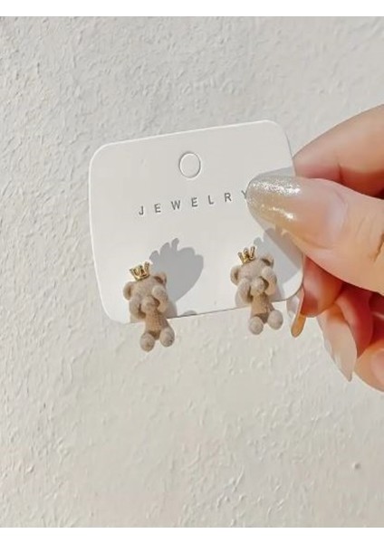 Taçlı Ayıcık Küpe indirimleri