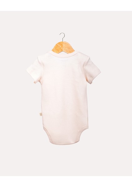 %100 Organik Pamuk Gots Sertifikalı Kısa Kollu Octopus Desenli Bebek & Yenidoğan Body - Ekru fiyatları