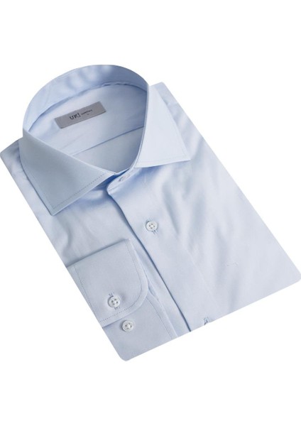 Buz Mavi Comfort Fit Uzun Kol Gömlek fiyatları