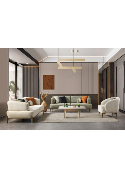 Lotus Koltuk Takımı (3+3+1)Yeşil