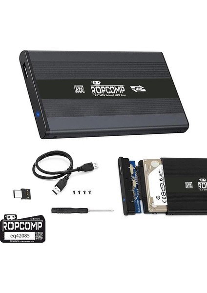 2.5" USB 2.0 Sata Harici HDD Kutusu Type-C Dönüştürücülü fırsatları