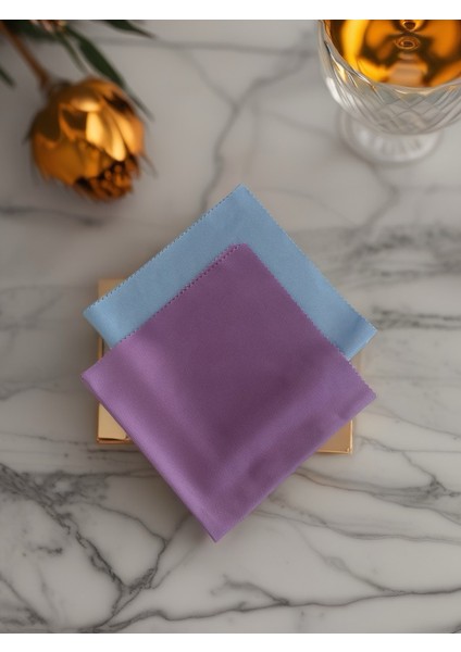 Aliva's Premium Mikrofiber Cam ve Ayna Bezi- Sihirli Temizlik Bezi - 40 x 40 cm Mor ve Mavi Renk 2 Adet fiyatları