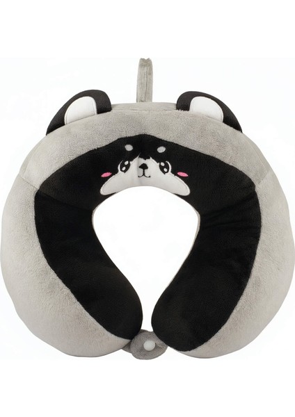 Kids Panda Figürlü Boyun Yastığı – Yumuşak Doku, Çıtçıtlı Tasarım ve Ergonomik Konfor