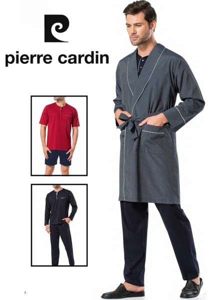Erkek Giyim 5 Parça Kutulu Robdöşambır & Pijama Takımı Set L1.PC.5560.01