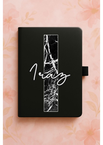 Kişiye Özel Isim Ad Yazılı Tarihsiz Mermer Uv Baskı Termo Defter - I Harfi