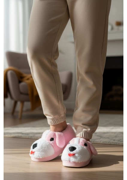 Panduf Hayvan Figürlü Peluş Tüylü Ev Ayakkabısı Yumuşak Taban Ev Botu modelleri