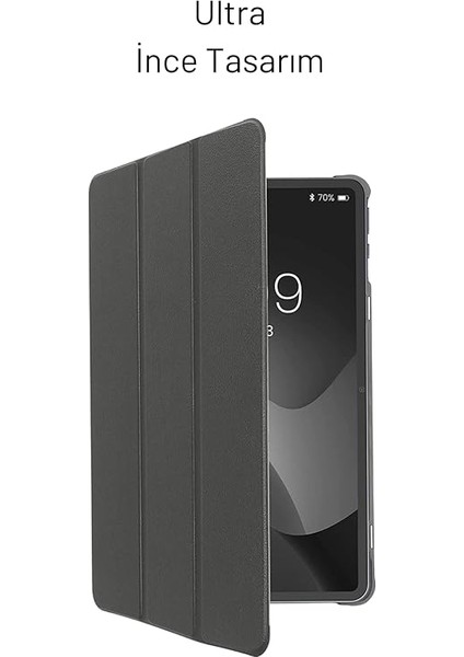 Honor Pad 8 Uyumlu Akıllı Kılıf Pu Deri Standlı Tablet Kılıfı Siyah fırsatları