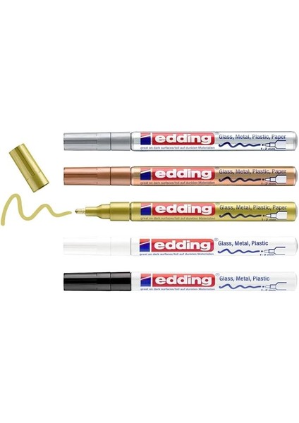 751 Hobi Sanat Kalemi 5'li Set Metalik Karışık