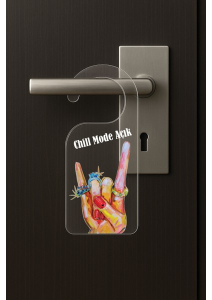 Baskılı Otel Oda Ev Daire Yatak Çocuk Odası Için Desenli Kapı Kolu Askısı Mode