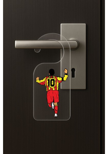 Baskılı Otel Oda Ev Daire Yatak Çocuk Odası Için Desenli Kapı Kolu Askısı HAGI10