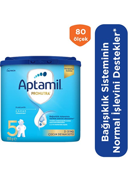 3 Adet Aptamil Pronutra 5 Çocuk Devam Sütü 350 G