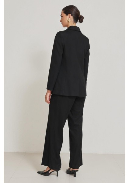 Siyah Tek Düğme Detaylı Ceket indirimleri