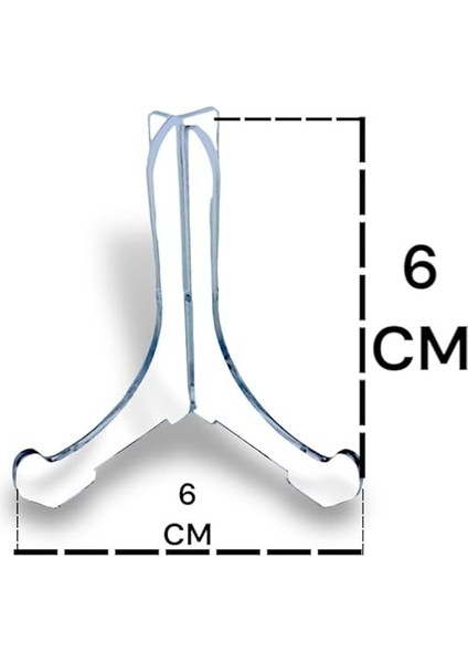 Pleksi Teşhir Ayağı No:0 – 6x6 cm Tabak, Tablo, Fotoğraf Standı fırsatları