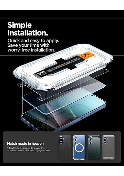 Galaxy S25 / S24 ile Uyumlu Cam Ekran Koruyucu Kolay Kurulum Glas.tr Ez Fit Slim Hd (2 Adet) - AGL07440 fırsatları