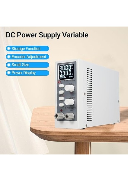Dc Güç Kaynağı Değişken 30V 10A 300W Ayarlanabil Anahtarlama Düzenlenmiş Dc Masaüstü Laboratuvar Güç Kaynağı Kodlayıcı Düğmesi Ayarlanabil 4-Haneli Ekran Laboratuvar Okul Dıy Elektronik indirimleri