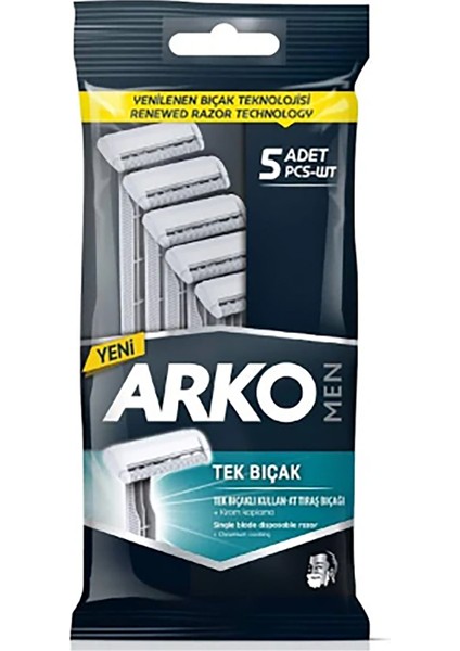 4 Adet Arko Tıraş Bıçağı T1 Poşet 5'li fiyatları