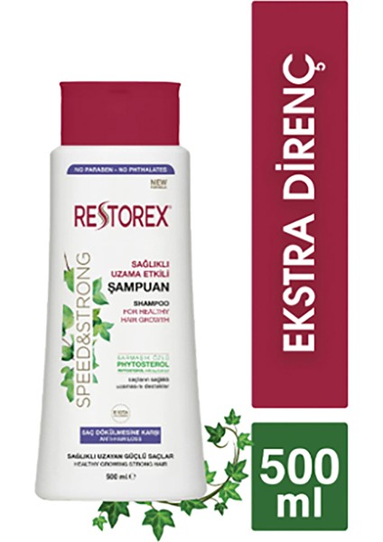 4 Adet Restorex 500 ml Şampuan Ekstra Direnç