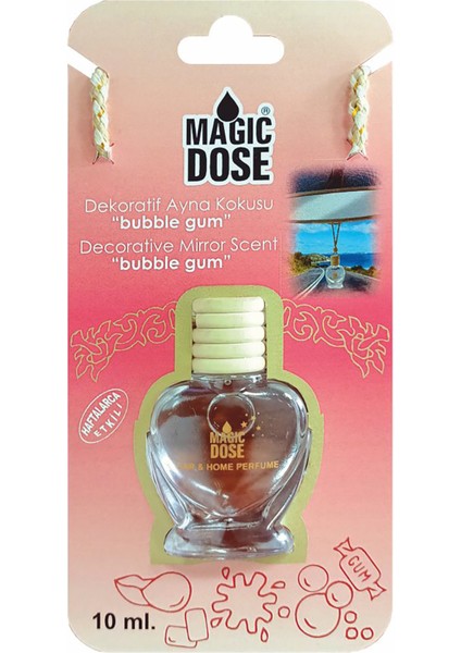 4 Adet Magic Dose Ahşap Oto Kokusu Bubble Gum FA1-355 fiyatları