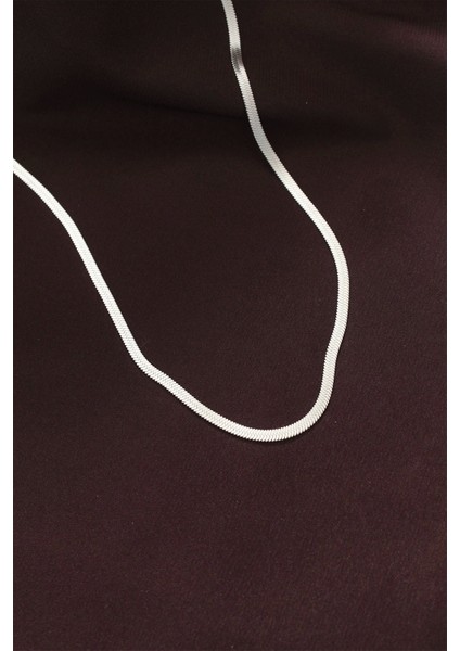 Bfs 316L Çelik Gümüş Renk 60 cm Italyan Zincir Kolye