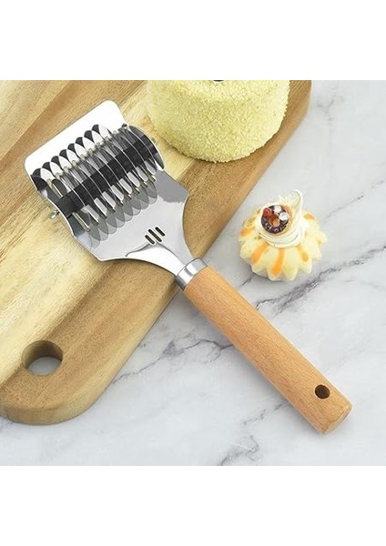 Ahşap Saplı Paslanmaz Çelik Manuel Silindir Kesici, Hamur ve Erişte Kesici Aletleri, Hamur Şekillendirici, Makarna Yapıcı fiyatları