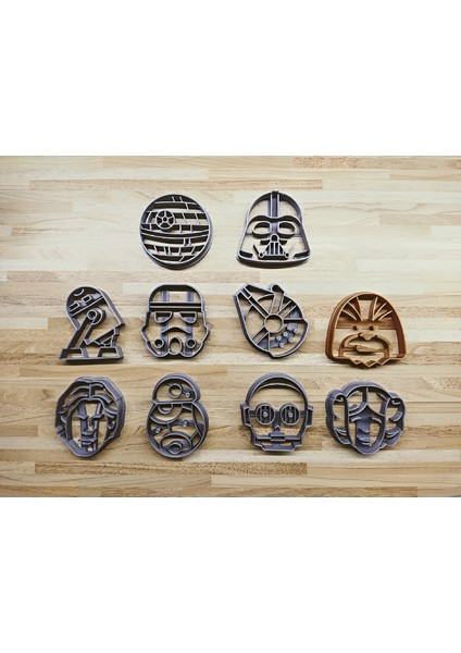 Star Wars Temalı 10LU Set Kurabiye Hamur Kalıbı