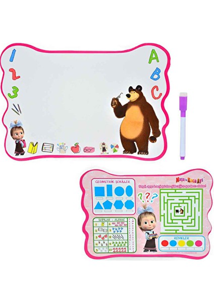 4 Adet Laço Kids Maşa ile Koca Ayı Eva Yazı Tahtası MS7578