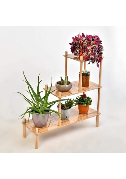 Ahşap Dekoratif Çiçeklik, Çiçek Sehpası