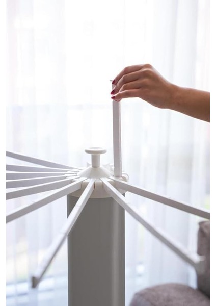 House Plus Hely Açılıp Kapanabilir 360° Dönebilen Kurutmalık Askısı Gri – KRT57058-1 fırsatları