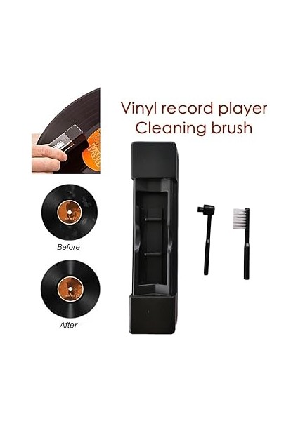 Vinil Plak Temizleme Seti, Fırça ve Temizleyicili 3 Parçalı Bakım Kiti, Pikap Aksesuarı fiyatları