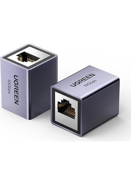 Lan Kablo Uzatma RJ45 Bağlayıcı 10 Gigabit Lan Kablo Bağlayıcı Ethernet Uzatma Ağ Kablosu Bağlayıcı Lan Bağlayıcı Cat7 / Cat6 / CAT5E / Cat5（gri-2 Parça）