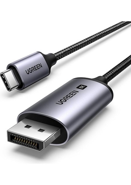 USB C Displayport 1.4 Kablosu 8k 60Hz 30Hz 4K 240Hz 144Hz Hdr Vrr Thunderbolt 4 3 Dp1.4 Kablo iPhone 15 MacBook Pro Air M1 M2 iPad Pro Air 5 Surface Pro 8 Galaxy S23 ile Uyumlu (1m)