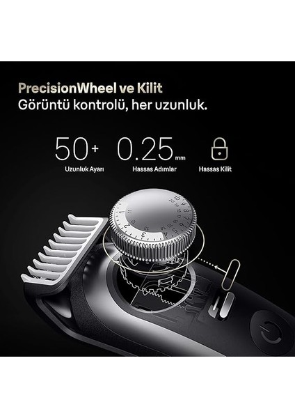 Sakal Düzeltici Series 9, +7 Berber Ekipmanları, 52 Uzunluk, Problade, BT9520 fırsatları