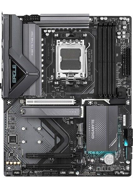 X870 Eagle Wıfı7 Am5 Ddr5 8000MHZ+(OC) Pcıe 5.0 M.2 Usb4 Wifi 7 2.5gbe Lan Atx Anakart fiyatları